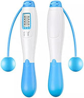 Cordless Skipping Digital Jump Rope (Blue/White)