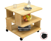 Coffee Table Side Table with Wheels