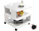 Coffee Table Side Table with Wheels