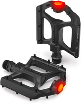 Mountain Bike Pedals LED Pedals Bicycle Flat Pedals (Black)