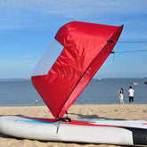 42in Sail Foldable Kayak Boat Wind Sail (Red)