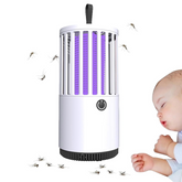 Portable Electric Mosquito Lamp USB Mosquito Zapper Killer (White)