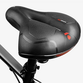 Wide Bike Saddle Shock Bike Seat (Red)