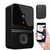 Doorbell Camera with Night Vision Video Doorbell (Black)