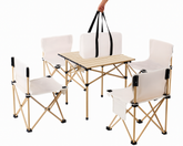 Folding Camping Table Chair Set Outdoor Dining Beach Picnic Chairs Bench