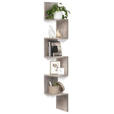 Vasagle 5-tier Floating Wall Bookshelf - Greige