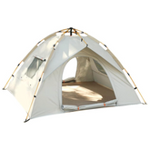 Camping Tent 3-5 Person Family Tent (Beige)