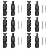 6 Pair MC4 Solar Panel Connectors Male Female