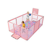 Portable Baby Playpen Fence Gate Wall Fence Barrier Play Gym Mat 230cm