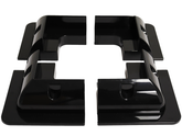 4 Solar Panel Mounting Bracket Black Corner Set Kit