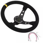 Car Steering Wheel 350mm (Yellow)
