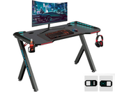 Gaming Desk Table 140cm RGB Light Computer Desk Wireless Charger
