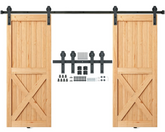 Barn Door Sliding Double Door Hardware Kit 3m