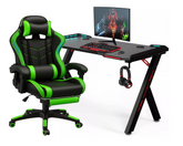 Gaming Chair with Desk Combo