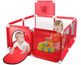 Baby Kids Playpen Yard Fence Play Pen Red