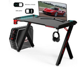 100cm RGB Gaming Desk with Wireless Charger Computer Tables