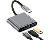 Type C To USB 3.0 HDMI Female 4K Hub Adapter