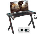 Gaming Desk Table RGB Light Computer Desk Wireless Charger 140cm