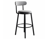 Bar Stools Velvet Chair Bar Stool Grey