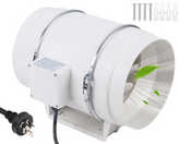 8'' Silent Inline Extractor Fan Exhaust Duct