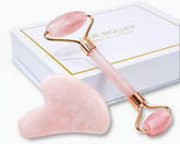 Facial Jade Roller with Gua Sha Massager Set
