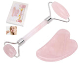 Facial Jade Roller with Gua Sha Massager Set