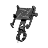 Bike Mobile Phone Holder Anti Sleep Rotating Mobile Phone Clamp (Black)