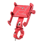 Bike Mobile Phone Holder Anti Sleep Rotating Mobile Phone Clamp (Red)