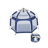 Baby Playpen Kids Tent Carrying Bag Portable Play Yard Toddlers (Blue)