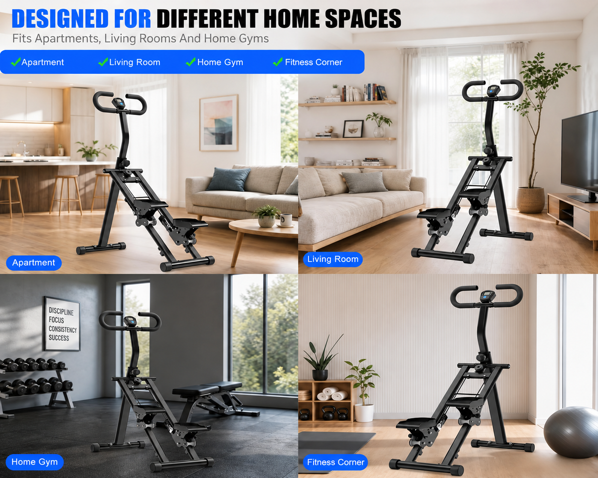 Foldable Stair Stepper for Exercise at Home Fitness Steppers