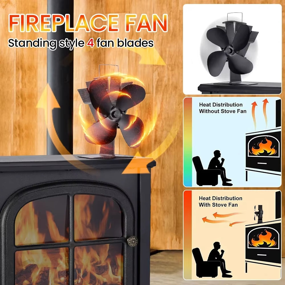 Stove Fan Fireplace Fan