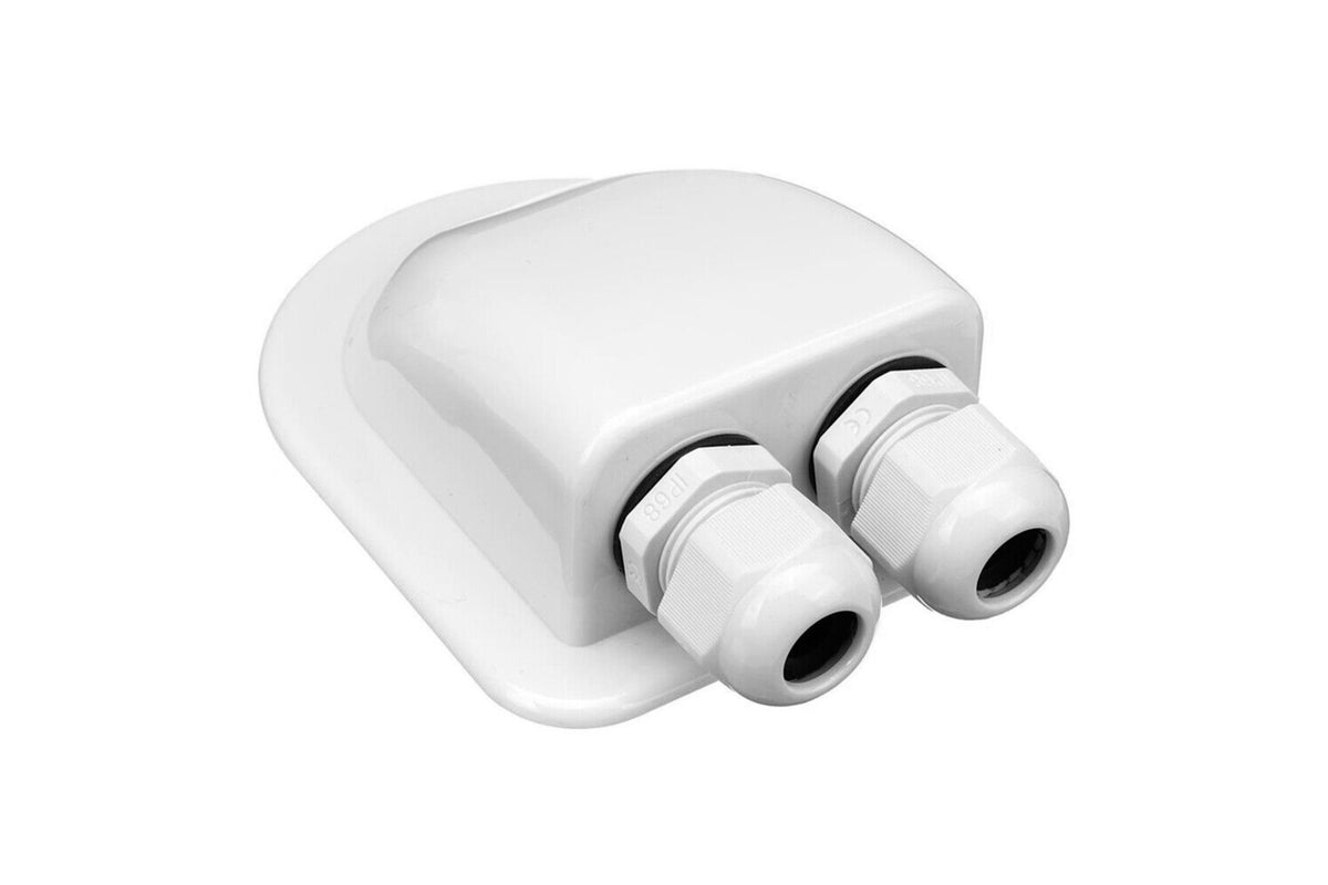 Double Hole Caravan Roof Boat Cable Entry Gland Solar Panel Mounting