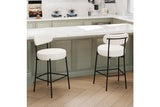 Set of 2 Bar Stools Counter Bar Stool