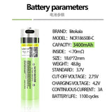 18650 Rechargeable Battery USB C