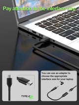 100W Universal USB-C Laptop Charger HP Lenovo Acer Dell Toshiba Samsung Laptop Charger