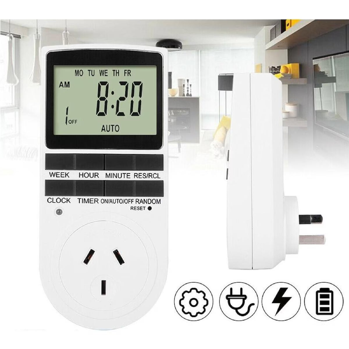 Mains Timer Electricity Plug Power Point