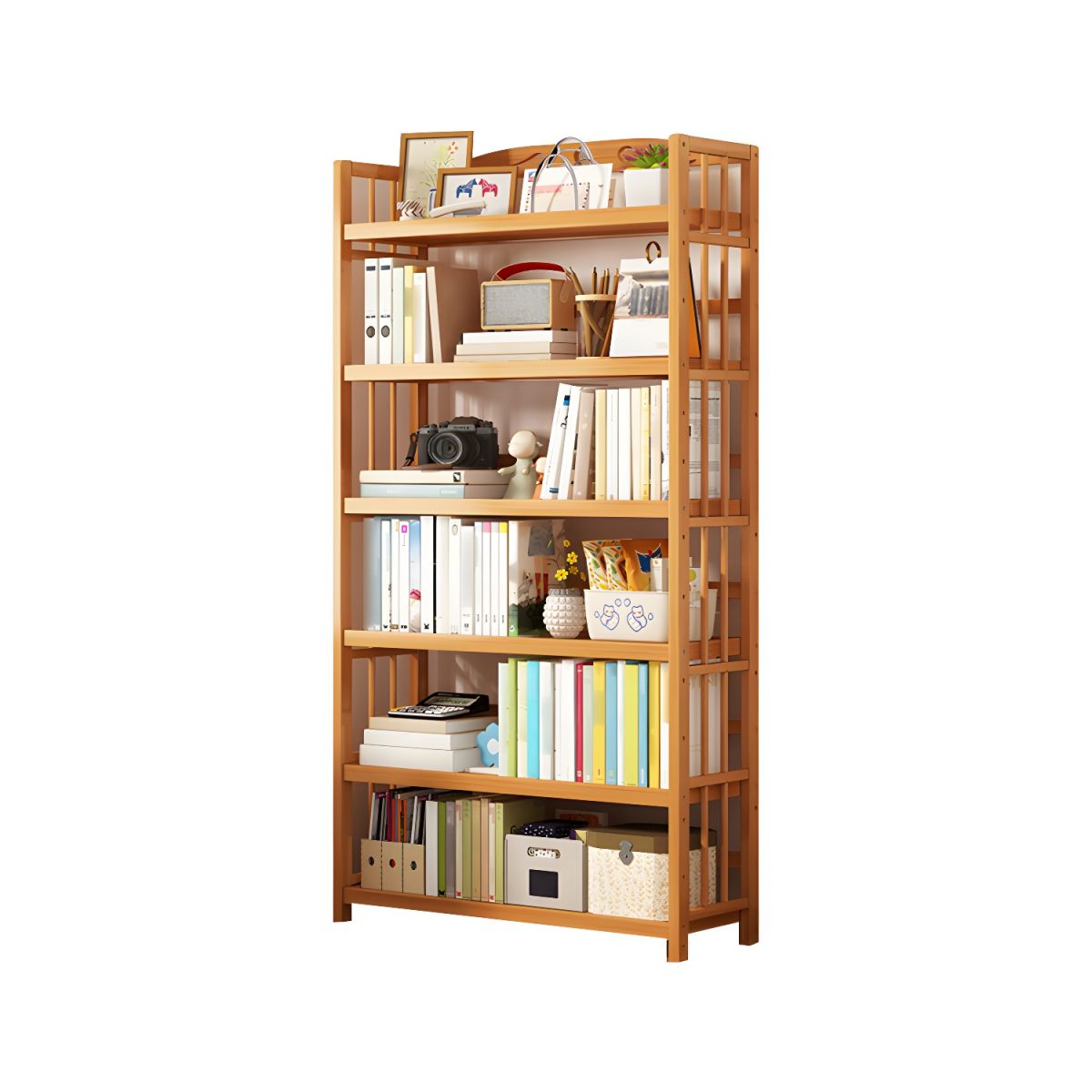 Bamboo Multi Layer Bookshelf 177 x 70cm