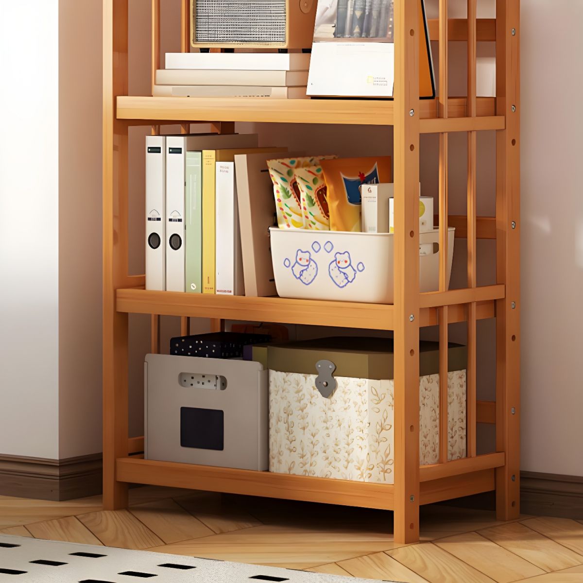 Bamboo Multi Layer Bookshelf 177 x 70cm