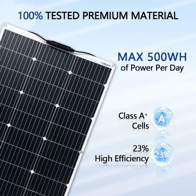 120W Solar Panel Flexible Kit