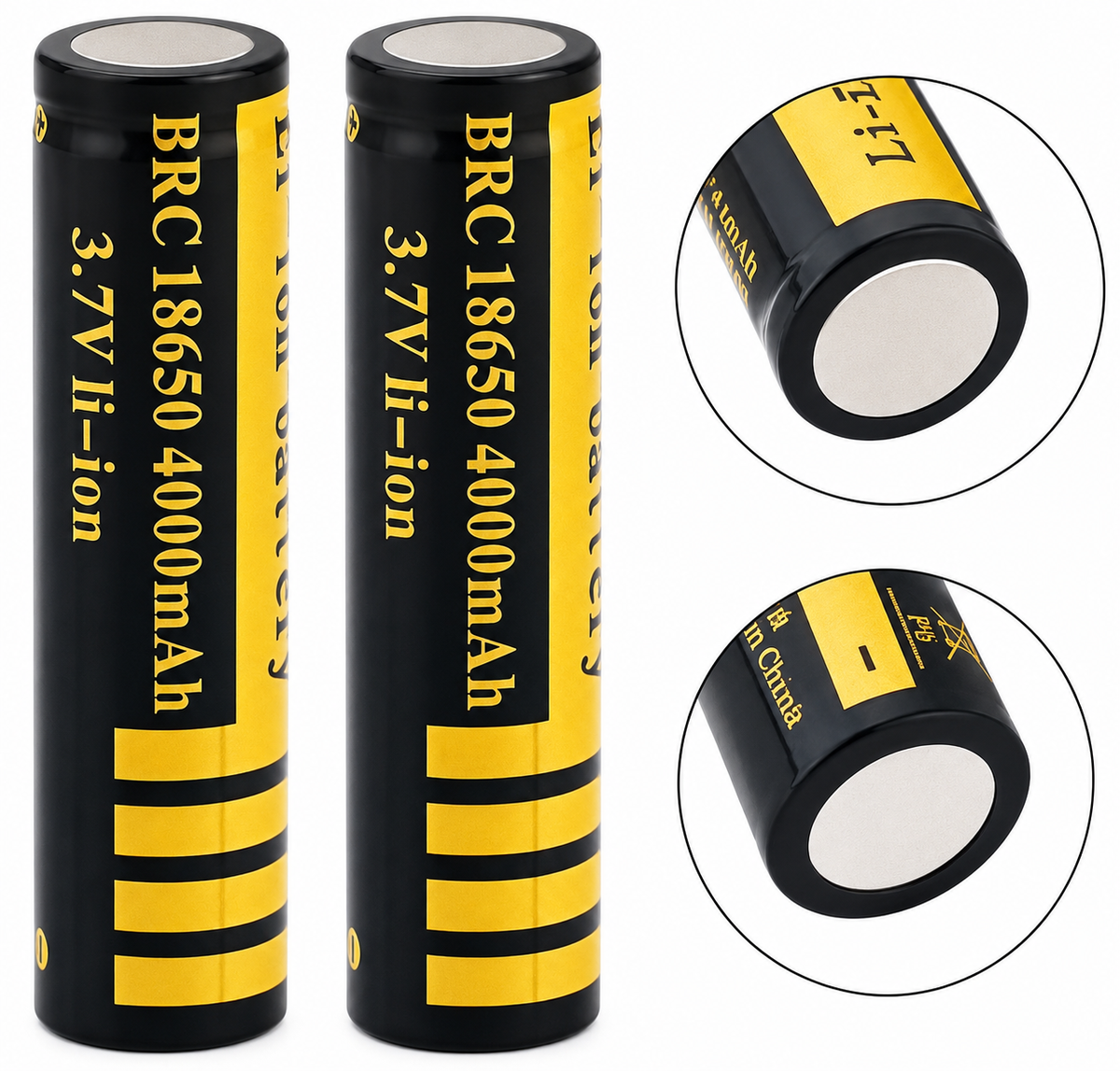 18650 Rechargeable Batteries 4pcs