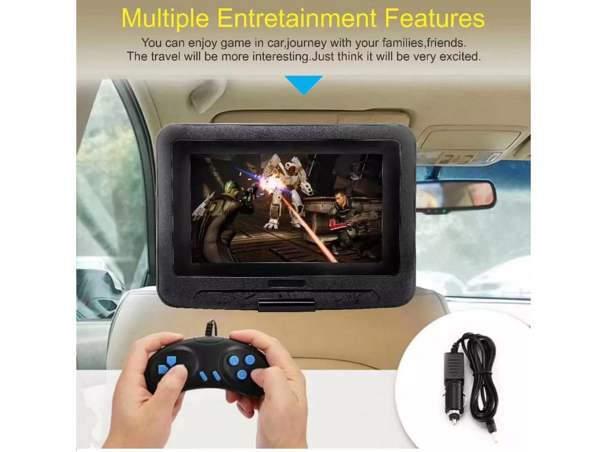 10.1" Portable DVD Player HD TV Home & Car DVD Player