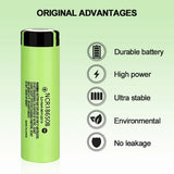 18650 Rechargeable Battery Flat Top 12PCS