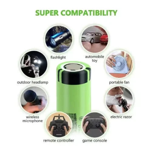 18650 Rechargeable Battery Flat Top 8PCS