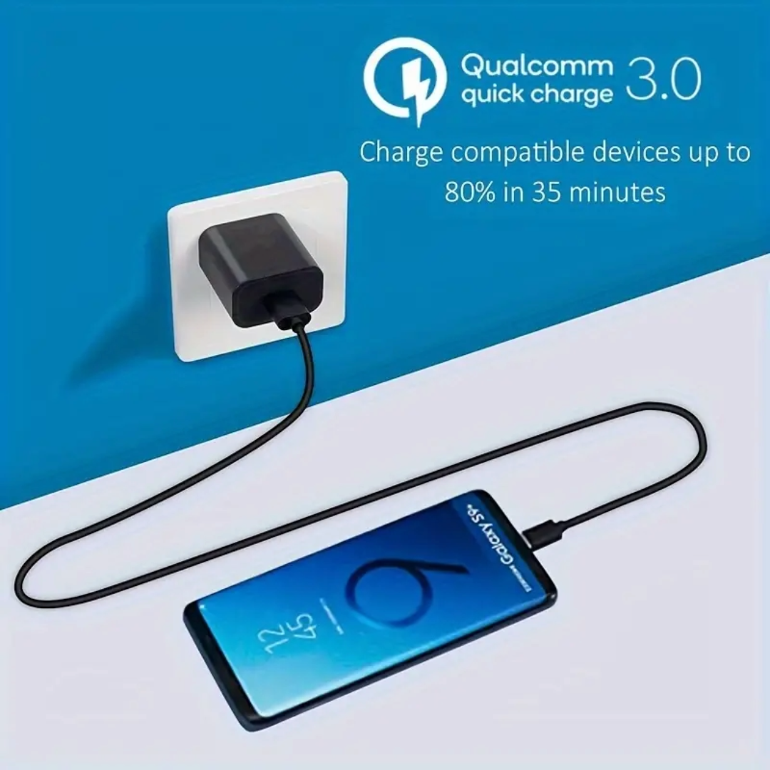 Qualcomm Quick Charge 3.0 USB Adapter (Black)