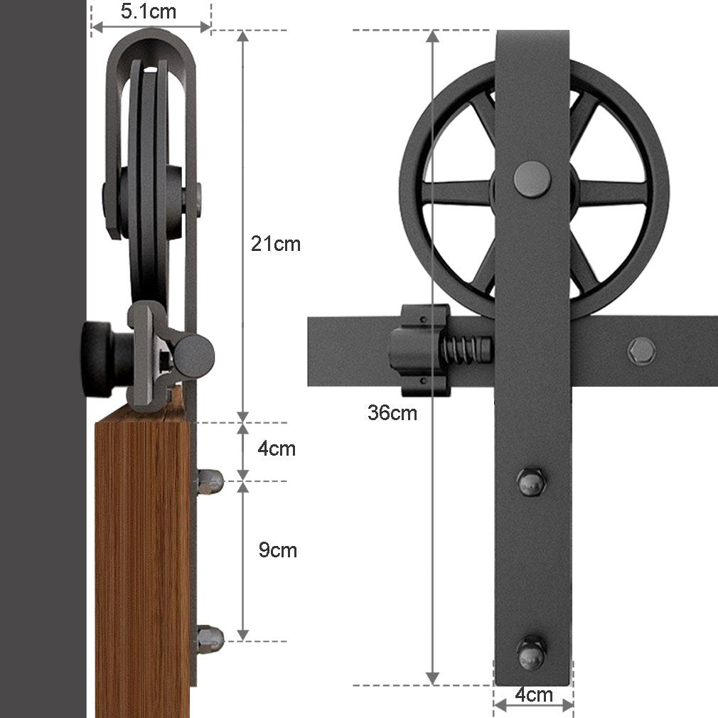 4m Barn Door Hardware Kit