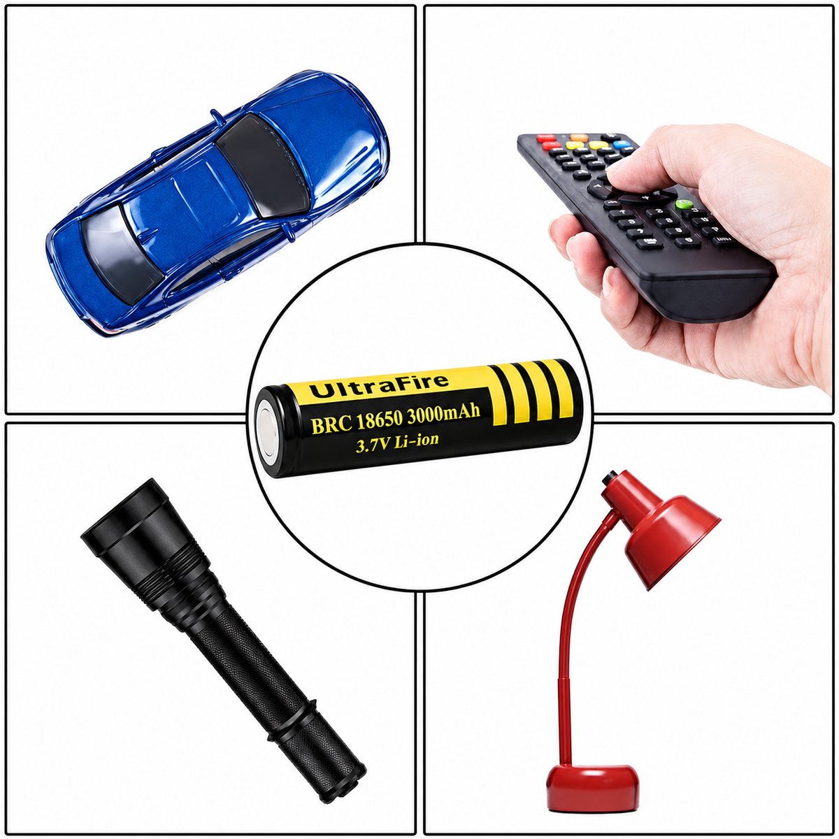 18650 Rechargeable Batteries 4pcs