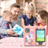 2.8Inch Touchscreen Learning Play Toy Phone With Dual Camera Smart Phone For Girl Boy With 8G SD Card