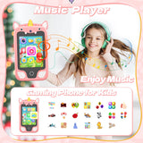 2.8Inch Touchscreen Learning Play Toy Phone With Dual Camera Smart Phone For Girl Boy With 8G SD Card