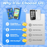 2.8Inch Touchscreen Learning Play Toy Phone With Dual Camera Smart Phone For Girl Boy With 8G SD Card
