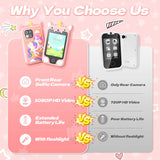 2.8Inch Touchscreen Learning Play Toy Phone With Dual Camera Smart Phone For Girl Boy With 8G SD Card